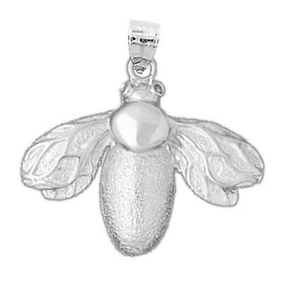 Rhodium Plated 925 Sterling Silver Beetle Pendant • $72.99