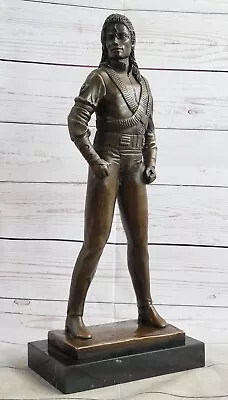 Michael Jackson Iconic Pose Bronze Figurine Aldo Vitaleh's Masterpiece Artwork • $149.50