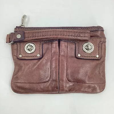 Marc By Marc Jacobs Totally Turn-Lock Percy Wristlet Brown • $24.99