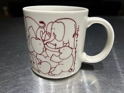 Vintage Taylor &Ng Ceramic 1984 Elephant Cluster Coffee Mug • $12.99