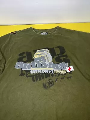 Akademiks Vintage 90s Graphic T-Shirt Mens Size XXXL Green Search And Rescue • $33