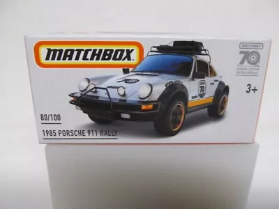 Matchbox  2023 Series BOXED - Matchbox 70th - 1985 PORSCHE 911 RALLY • $3.75