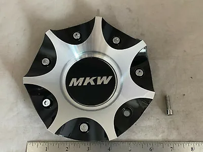 MKW Aftermarket Wheels Black Machined Wheel Rim Hub Cover Center Cap MKC-F123-B • $75