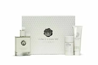 VINCE CAMUTO ETERNO By Vince Camuto Cologne Men 3 PC  Gift Set 3.3 /3.4 Oz NEW • $44.99