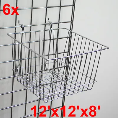 6x DEEP MESH GRID MESH SHOP DISPLAY ASKET RETAIL STORE SIZE (12'X12'X8') • £68.87