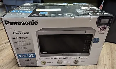 Sealed Panasonic Steel Microwave Oven With Inverter 1.3 Cu Ft 37L • $100