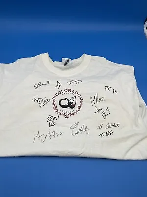 Colorado Mammoth Box Lacrosse XL Tshirt White Signed • $14.99