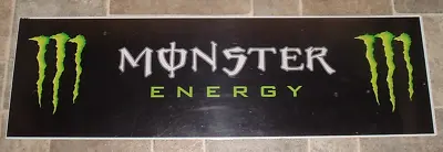 NOS *MONSTER ENERGY Drink PLASTIC SIGN 27.75 X8.5  *MG-002071 NEW W Plastic Film • $24.79