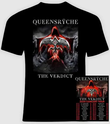 $17.99 • Buy Queensryche 2020 The Verdict Concert Tour T Shirt 2 Sided