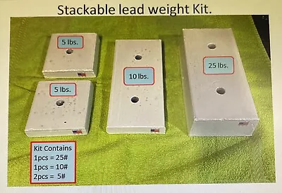 Lead Ballast Stackable Weights 45 Lbs Total • $145.99