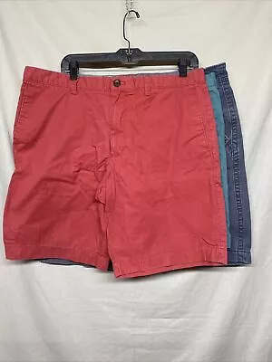 Merona Old Navy Banana Republic Lots Of 3 Mens Shorts Red Green Blue 36 Bermuda • $24.88