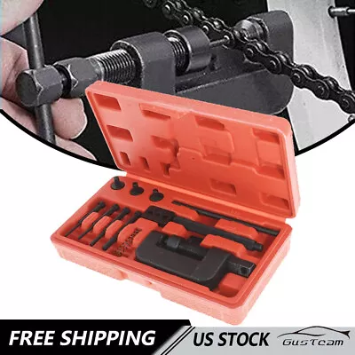 Motorcycle Bike Chain Breaker Splitter Link Riveter Universal Riveting Tool Kits • $18.99