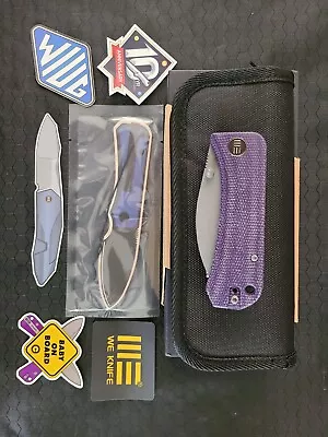 WE Knife Banter Liner Lock Purple Micarta Gray Stonewash  S35VN Wharncliffe NIB • $95