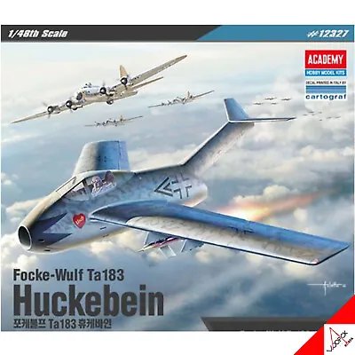 Academy 1/48 Focke-Wulf Ta183 Huckebein Aircraft Hobby Plastic Model Kit #12327 • $23.59