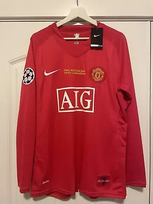 Retro Ronaldo 2008 UCL Final Manchester United Nike Long Sleeve Jersey • $80