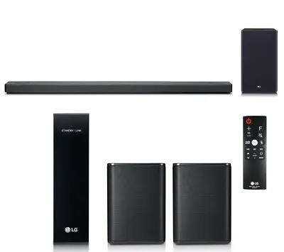 LG SL10YG 7.1 Soundbar Subwoofer Rear Speakers Wireless Receiver & Remote • £549.99