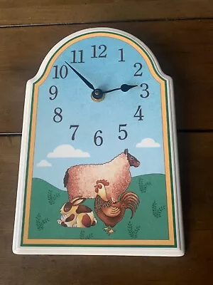 Villeroy & Boch Wall Clock Porcelain A La Ferme Les Animaux • $240