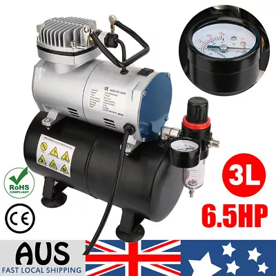 Air Brush 1/6HP Compressor Air Compressor W/ Tank Spray Gun Nail Art Tattoo • $111.05