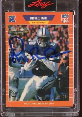 2023 Pro Set Memories Buy Back '89 Pro Set Michael Irvin Rc Auto (15/23) • $7.50