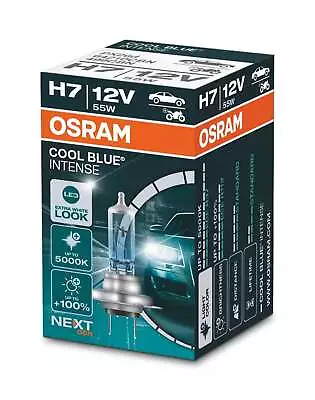 H7 12V 55W PX26d Cool Blue INTENSE NextGeneration 5000K +100% 1st OSRAM • £9.38