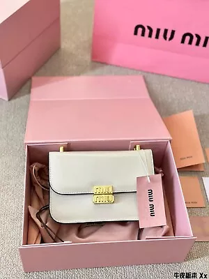 MIU MIU White Should Bag  Fashion 2024 !!! • $128