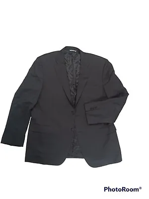 NWOT Men's 42 60 CANALI Wool Suit Coat Jacket Model 13290/37 Black • $199