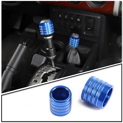 Blue Gear Box Shift Knob Decor Cover Trim For Toyota FJ Cruiser 07-21 • $48.39