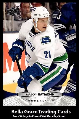 2011-12 Upper Deck Mason Raymond #268 Vancouver Canucks NHL Hockey   • $2.59