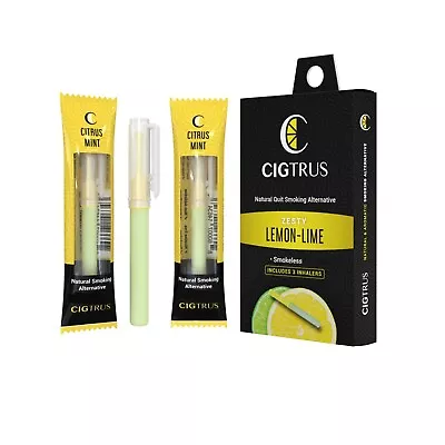 Quit Vaping Nicotine-Free Smokeless Inhaler  Craving Relief Citrus Mint 3 Pack • $18.99