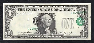 1977-a $1 Frn Federal Reserve Note “major Print Shift Error” Gem Uncirculated • $499.95