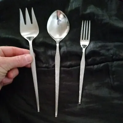 3 Lauffer Towle Stainless Steel Flatware Serving Fork Spoon • $69