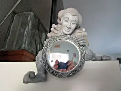 Court Jester Ceramic Figurine Holding A Mirror Vintage 4 X 5  • $24.99