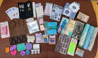 Job Lot Of SugarCraft Cake Decorating Icing Equipment Bundle Tools Cutters Etc • £39.99