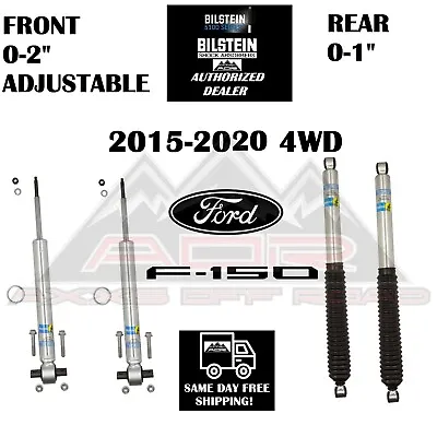 2015-2020 Ford F-150 4WD Bilstein B8 5100 Adjustable Front Shocks W/ Rear Set • $409.04