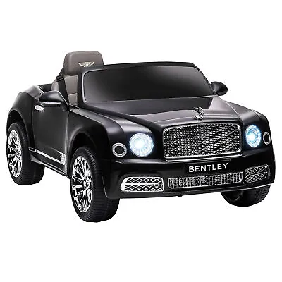 £148.99 • Buy HOMCOM Bentley Mulsanne Licensed Kids Electric Ride-On Car W/ Remote - Black