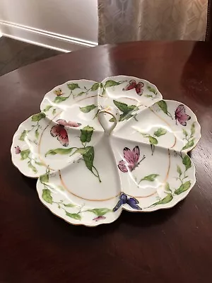 Vintage I. Godinger & Co Porcelain Serving Dish With Butterflies • $50