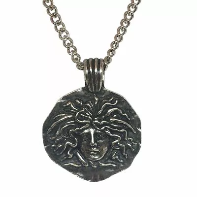 Medusa Head Snake Goddess Greek Roman Historical Costume Pendant Necklace Chain • $16.95