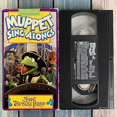 Muppet Sing Alongs Muppet Treasure Island Vintage VHS 1996 Jim Henson Kermit 90s • $5.99
