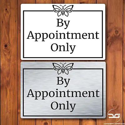 By Appointment Only Hairdressers Salon Tattoo Spa Notice Metal Wall Sign Plaque • £9.99