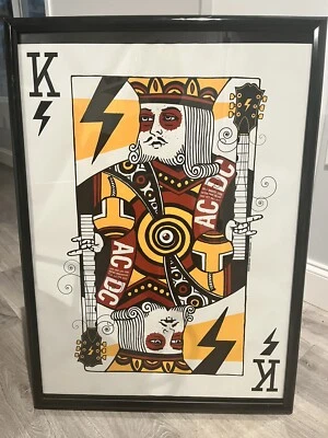 $300 • Buy AC/DC Italian Concert Poster (framed), March 19th & 21TH 2009, Numbered 50/100
