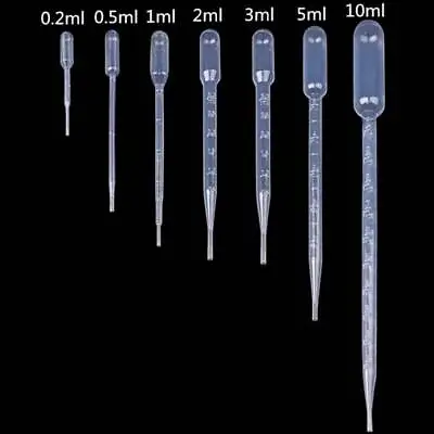 Bulk Buy 0.2ml - 10ml Single-use Pasteur Plastic Transfer Pipettes Lab Supply Us • $122.60