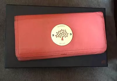 Mulberry Long Wallet Pink Orange Shipped From Japan • $112