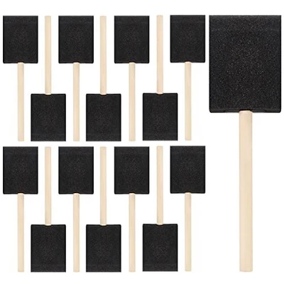 $9.32 • Buy 20 Pcs Foam Paint Brushes 2 Inch Foam Brush Wood Handle Sponge Brush
