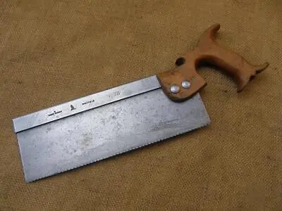 $49.43 • Buy VINTAGE ENGLISH STEEL BACK DOVETAIL TENON SAW BY ROBERT SORBY SHEFFIELD C1930