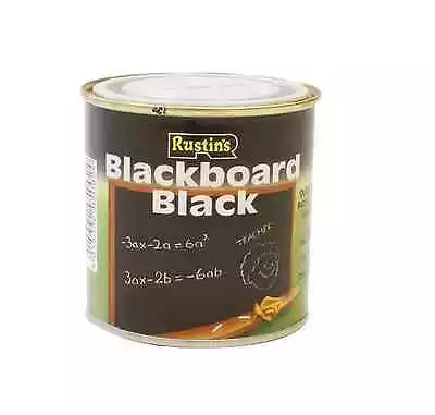 Rustins Blackboard Black Paint 250ml Matt Finish  • £8.95