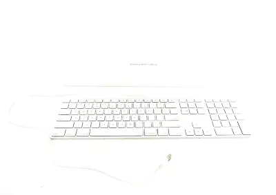 Apple A1243 USB Wired Standard Aluminum Keyboard W/ Numeric Keypad • $25.97