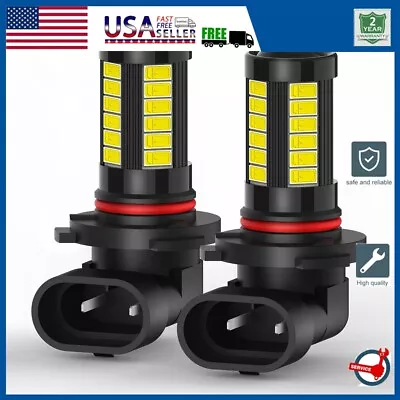 White 6000K 9005 HB3 LED Daytime Running Light DRL Fog Bulb 2000LM 33SMD AUXITO • $12.34