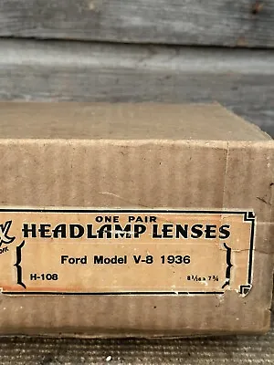 Vintage Head Lamp Lenses Ford Lenses V8 1936 Ford Parts • $73.16