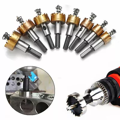 12 - 80 Mm Hss Titanium Drill Bit Hole Saw Stainless Steel Metal Alloy Cutter UK • £6.19