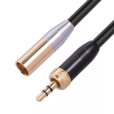 Mini XLR 3-Pin Male To 3.5mm 1/8‘’ TRS Male Headphone Adapter Cable For Camera • £9.70